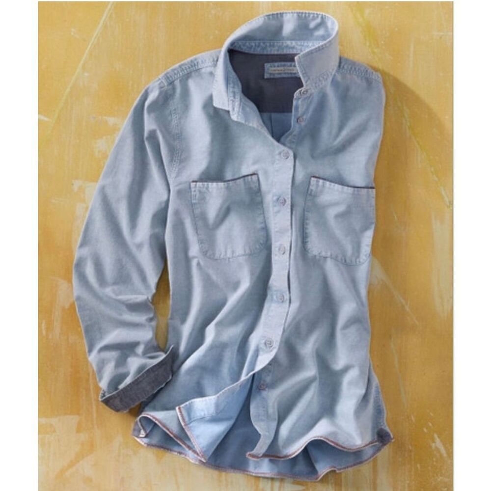 ✨Carbon2cobalt Canyon Chambray Button Down Shirt Long Sleeve Sz Small Top✨